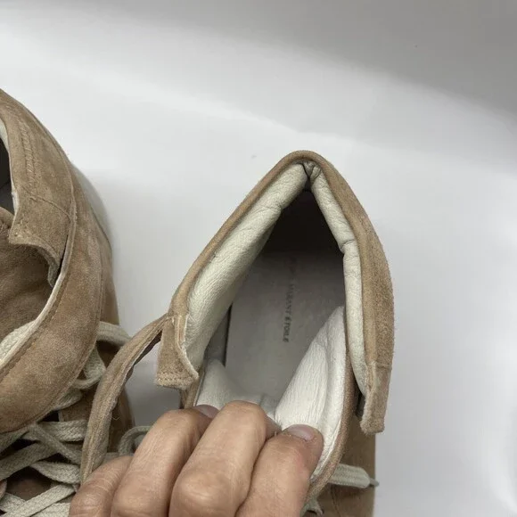 Isabel Marant Etoile Bessy Suede Leather Blush Hightop Sneakers Sz 40 - Picture 9 of 12